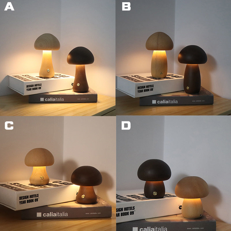 Mushroom LED Night Light w/Touch Switch