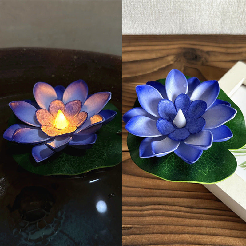 Floating Water Lotus Flowers