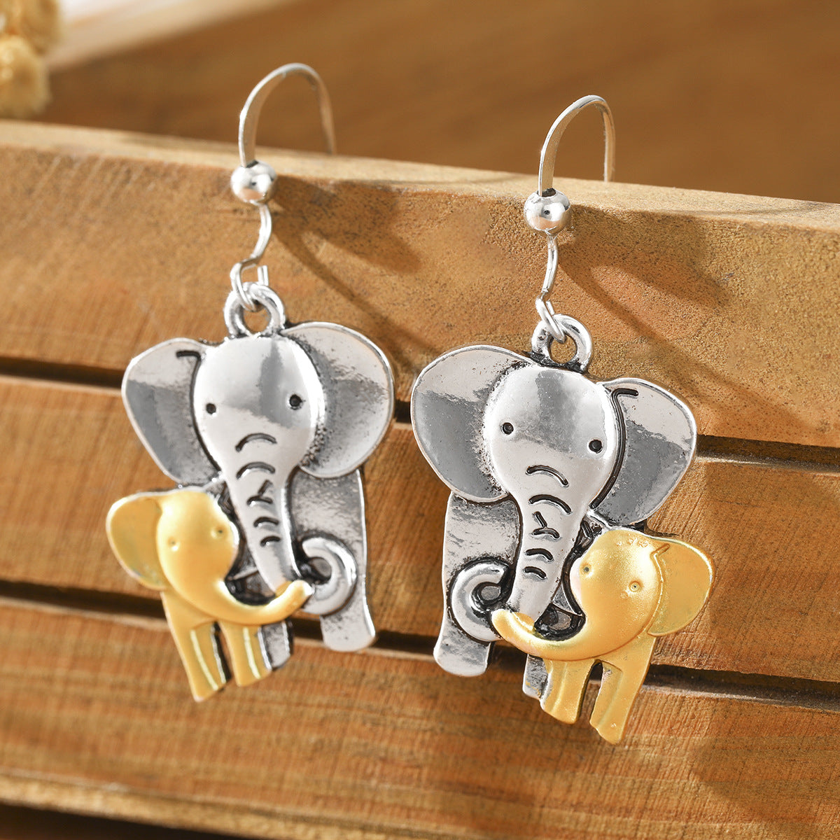 Alloy Elephant Earrings
