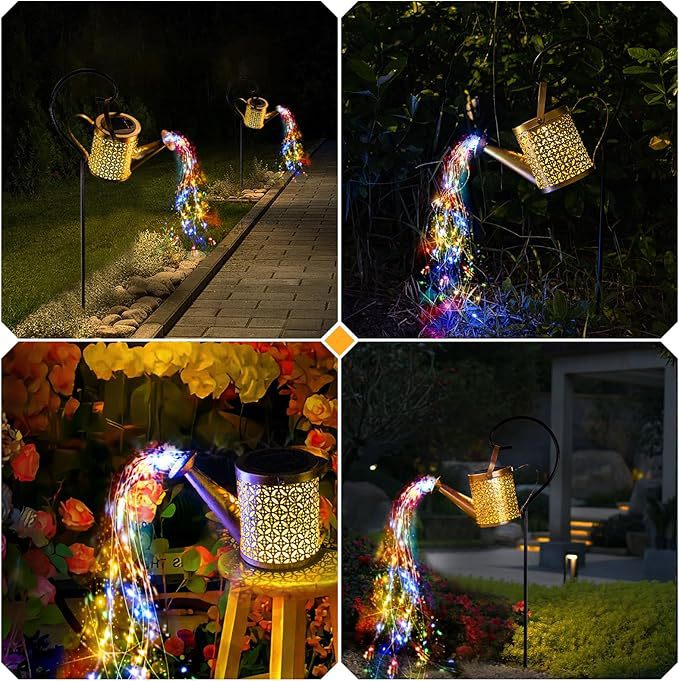 LED Watering Can Simulated Ornament
