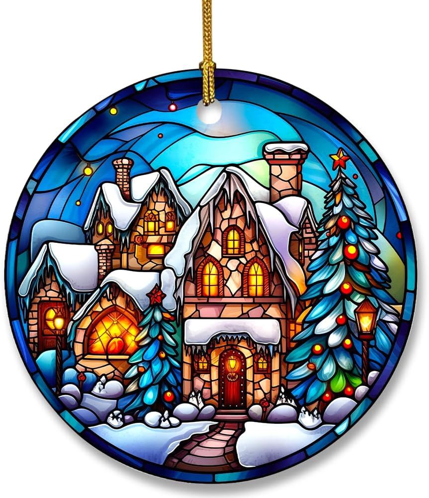 Christmas Stained Glass Suncatcher