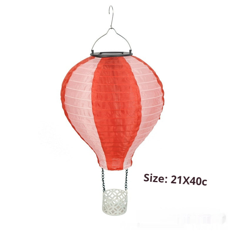 Solar Hot Air Balloon Lantern Lawn Lamp