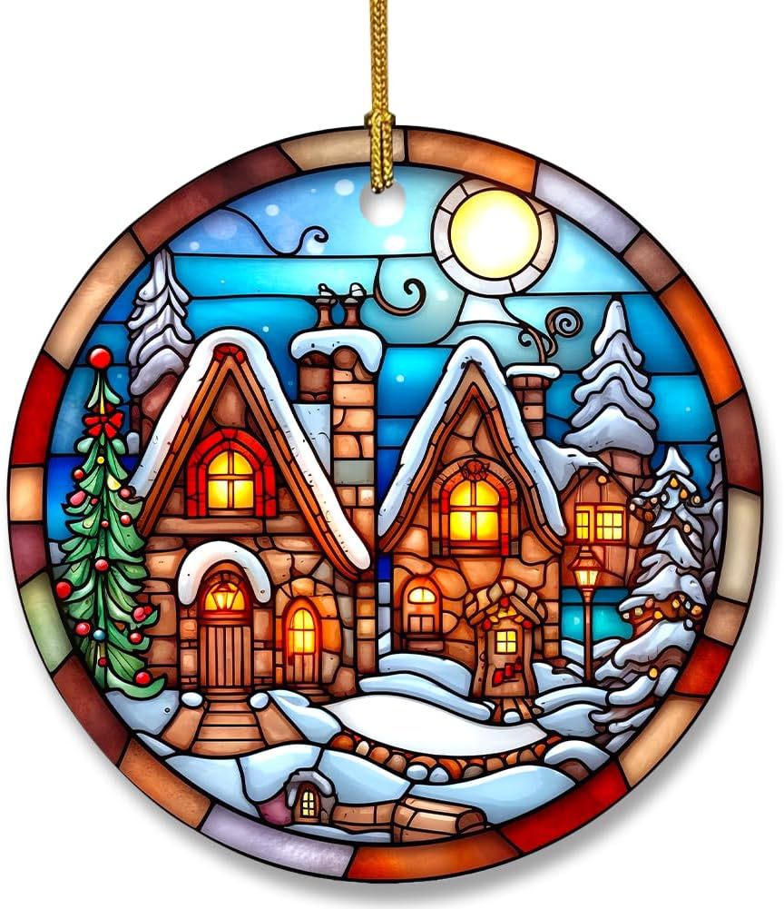 Christmas Stained Glass Suncatcher