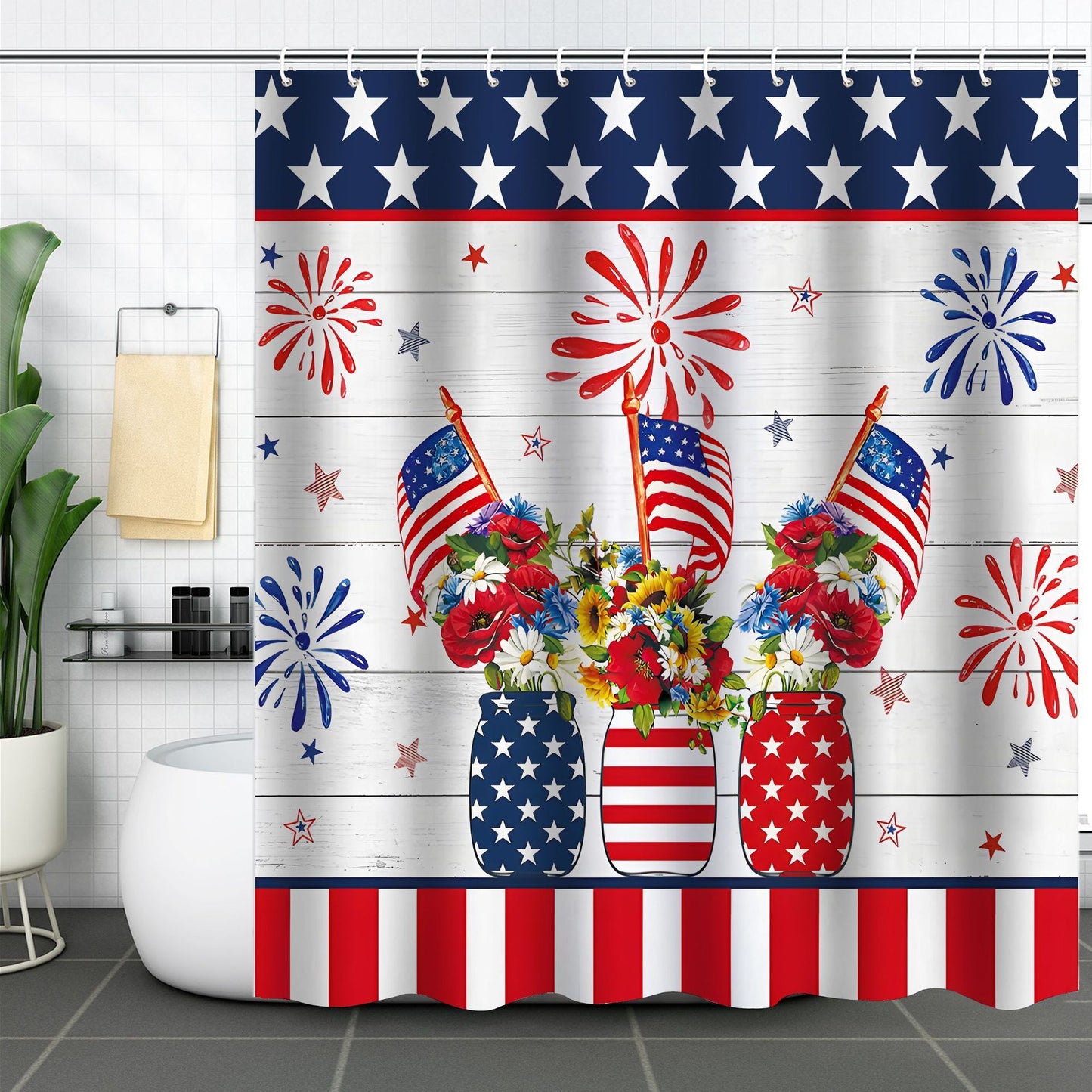 Independence Day Shower Curtain- Multiple styles