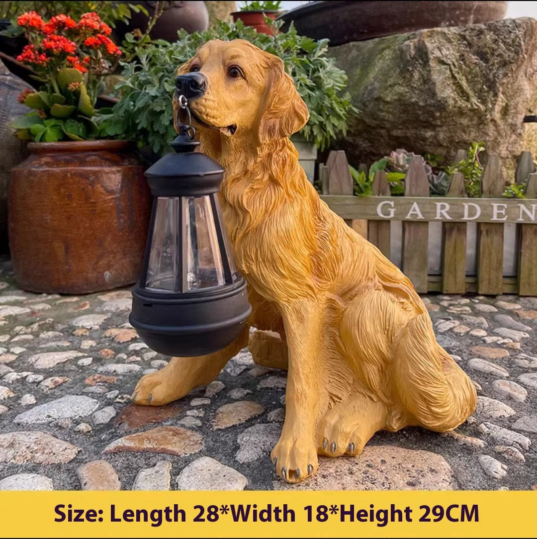 Solar Garden Lamp Ornament Decoration Resin Crafts