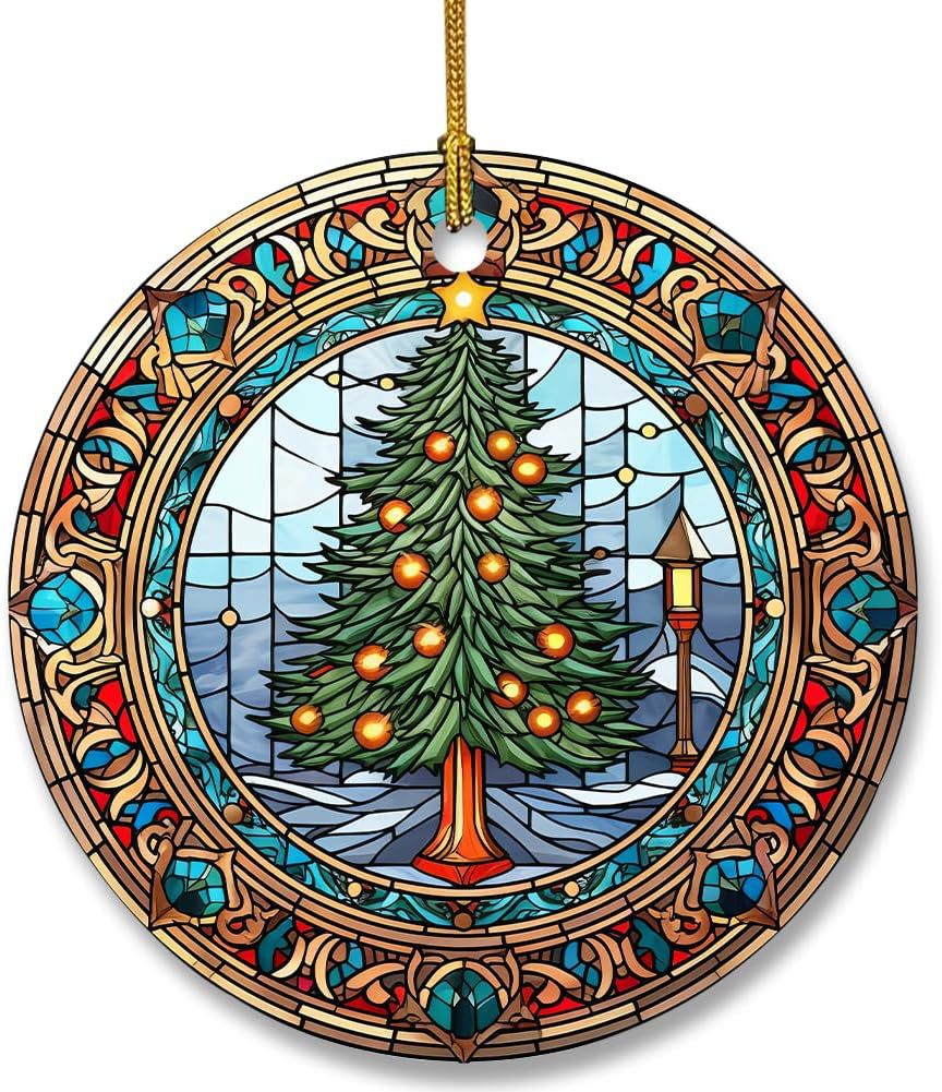 Christmas Stained Glass Suncatcher